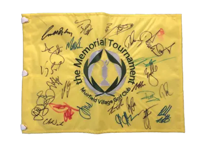 Memorial Tournament Field Flag Signed Autograph A - Vijay Singh Bubba Watson ++ • $299.99