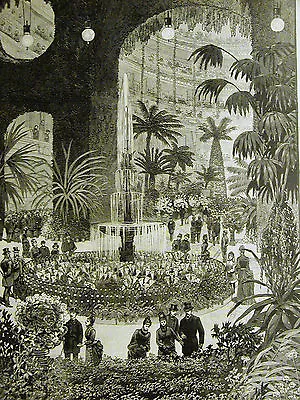 Metropolitan Opera House FLOWER & HORTICULTURAL SHOW 1886 Antique Print Matted • $45