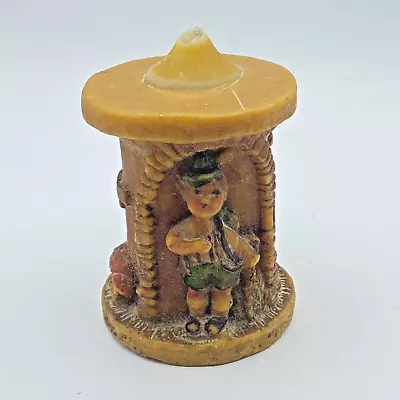 Vintage Scenic German Eternal Candle Johann Gunter Walldurn Baden 4  Boy • $14.36