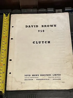 £10 • Buy DAVID BROWN TRACTOR 950 Clutch MANUAL  D9