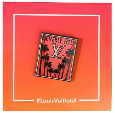 ⚡RARE⚡ LOUIS VUITTON X Beverly Hills Exhibition Sunset LV Pin *EXCLUSIVE* NEW • $168