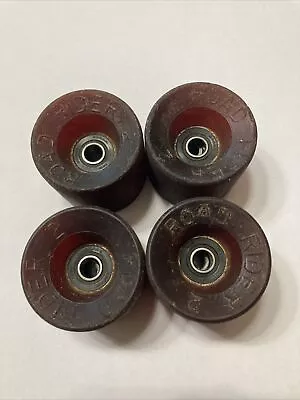 Vintage Road Rider 2 Skateboard Wheels (4)  With Bearings • $100