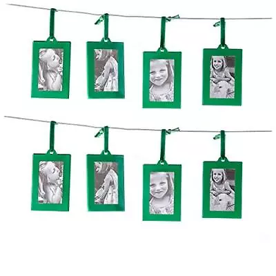 Green Mini Picture Frames - Set Of 8 - Wallet Size Picture Frame Ornaments Fo... • $22.28