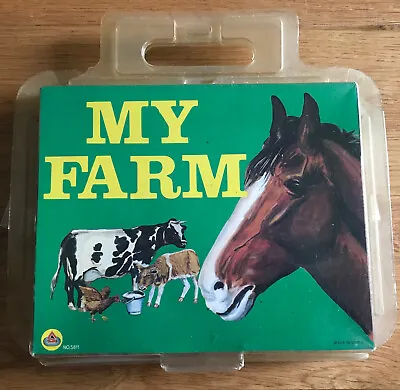 Vintage My Farm Toy Play-set Easy Snap Carry Case Animal Figures • £24.99