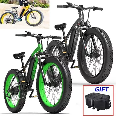 GOGOBEST GF600 Electric Bike Mountain Wheel Bicycle 26  Fat Tire E-bike 48V 13Ah • £1070