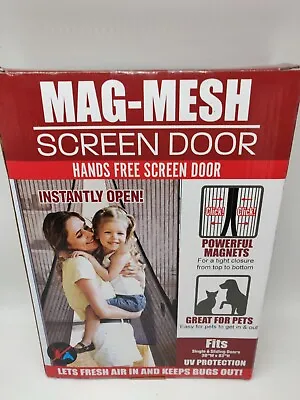 Magnetic Screen Door Heavy Duty Strong Magnets And Mesh Curtain Transparent • $14.24