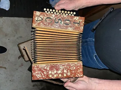 Original WWII Vintage La Tosca Diatonic Button Liliput Accordion- Gretsch- HTF • $250