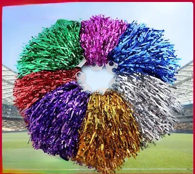 4 Pair Small Size Cheerleading Pompoms Waver Fancy Dress Costume Dance Hen Party • £4.99