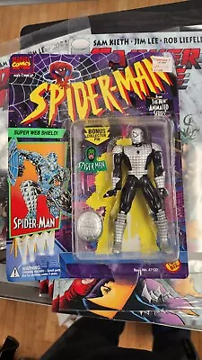 Toybiz Spiderman Animated Super Web Shield Spider-Man New Vintage 1994 Marvel • $10