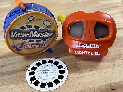 Vintage 1991 View-Master Yellow Handle Lighted 3D Viewer Tyco With Reels • $16