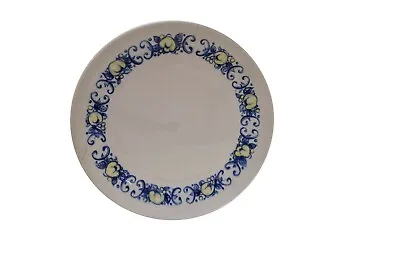 Villeroy & Boch Cadiz White Blue Yellow Fruit 6.25  Bread Plate • $12.99