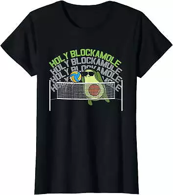 Funny Holy Blockamole | Avocado Volleyball Player T-Shirt Gift Party Shirts • $12.99