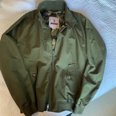 Baracuta G9 Beech Green 40 Camo Lining Made In England Jacket Excellent! • $185