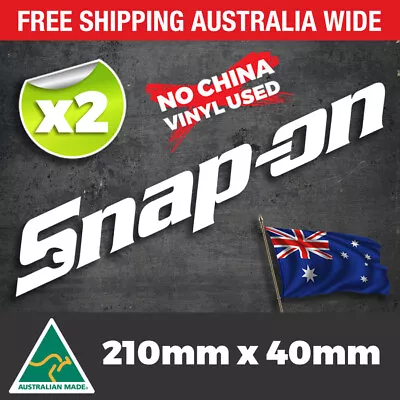 2 X SNAP ON Tools Sticker Decal - DRIFT JDM Garage Vintage 4x4 4WD Racing Bar • $5.95