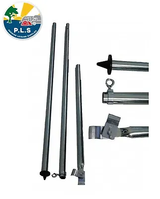 PLS Awning Universal Steel Adjustable Storm Pole End Clamp Kit Caravan 6972100 • £22.95