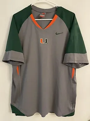 MIAMI HURRICANES JERSEY NIKE FIT DRY TEAM SZ XL NCAA Authentic • $29.99