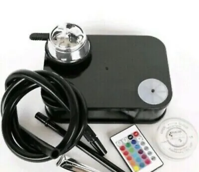 £35 • Buy Portable Shisha Box Hookah Pipe Plastic LED+FREE REUSABLE MOUTH TIP With LANYARD