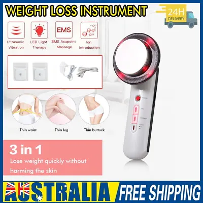 $26.59 • Buy 3 In 1 Slimming Machine Ultrasonic Cavitation Fat Cellulite Remover Body Beauty