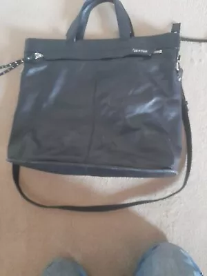Leather Calvin Klein Navy Handbag • £6