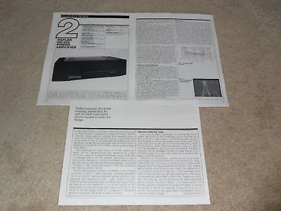 Hafler DH-220 Amplifier Review 1984 Full Test Specs • $9.99