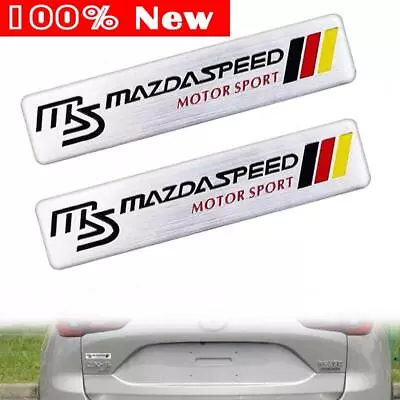 2pc Aluminum NewSpeed Motor Sport Emblem Badge Sticker For New CX5 CX7 Axela • $9.89