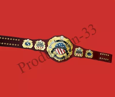 Iwgp United States Champion Belt 2 Layer 4mm Zinc $ 24k Dual Gold Plated • $340