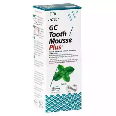 GC Tooth Mousse Plus 40g - Mint Topical Creme Extra Protection Dental Plaque • $37.25