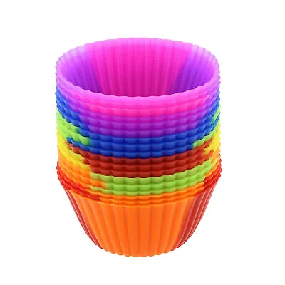 $10.38 • Buy 7Penn Silicone Cupcake Baking Cups Reusable Muffin Liners Small 18pc Multicolor
