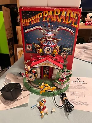 Vintage Disney Enesco Mickey’s Hip Hip Parade Music Box -  Repair Or Parts W/Box • $55