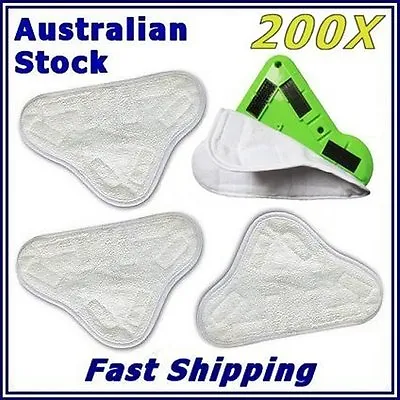200x BULK LOT  New H20 H2O StickOn (X5 Steam Mop) Washable Pad Microfiber • $358