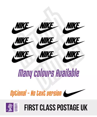 9 X Nike Vinyl Sticker Decal Iphone Car (window Optional) Mini Small Logo Case • £4.65