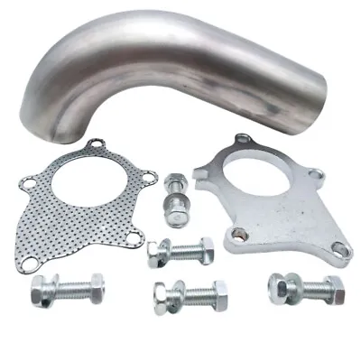 T3/T4 T04E 5 Bolt Flange Stainess 2.5  Inch Turbo Exhaust Dump Pipe+Gasket US • $45.99