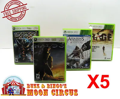 5x Xbox 360 Cib Game - Clear Plastic Protective Box Protector Case Sleeve  • $9.98