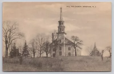 Postcard Hilltop Church Mendham New Jersey • $5.09