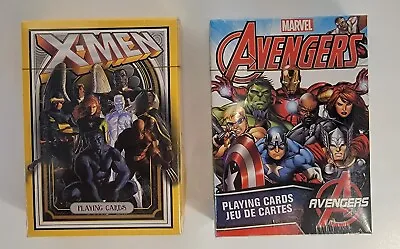 Marvel Avengers & X-Men Playing Card Decks Sealed Free Shipping • $18.99