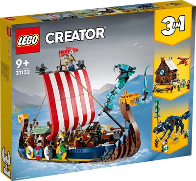 £104.99 • Buy LEGO Creator 3 In 1 - Viking Ship And The Midguard Serpent - 31132