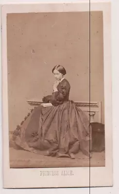 Vintage CDV Princess Alice Of The United Kingdom Grand Duchess Of Hesse Mayall • $34.99