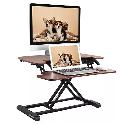 FLEXISPOT 28  Home Office Desk Converter Height Adjustable Computer Desk Riser • $59.99