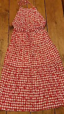 Shien Size M Red/white Country/western Style Ladies Dress • £12