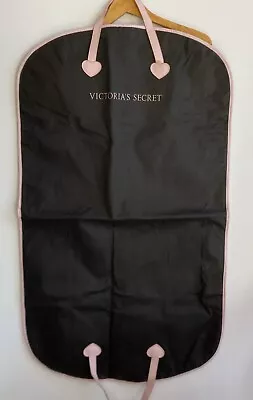 VICTORIAS SECRET Full Size Garment Bag Zip Closure Pink Straps Foldable Lined • $29.95