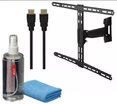 Logik LFMSKM16 Wall Mount Full Motion Bracket Starter Kit For 32-65  TV Black • £23.99