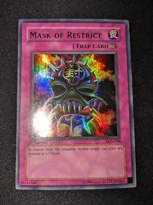 Yu-Gi-Oh! Mask Of Restrict ULTRA RARE 1st Ed - LP Labyrinth Of Nightmare Chase!! • $19.99