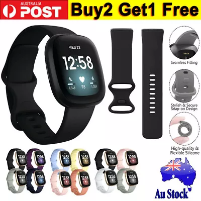 For Fitbit Sense 2 Versa 3 4 Replacement Band Wristband Silicone Sports Watch • $11.99