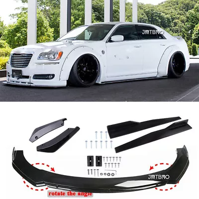 For Chrysler 300C Car Front &Rear Bumper Lip Spoiler Body Kit+ 29.3  Side Skirts • $135.57