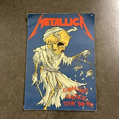 Metallica Damaged Justice Tour 88-89 Concert Tour Program Book • $19.99