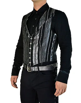 Shrine Gothic Aristocrat Vampire Vest Jacket Victorian Tapestry Pirat Steampunk • $99