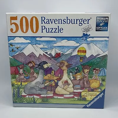 Ravensburger Alpaca Lunch 500 Piece Jigsaw Puzzle Complete • $29.73
