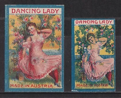 Old Matchbox Labels Austria Dancing Lady • $2.99