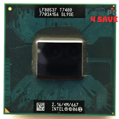 Intel Core 2 Duo Mobile T7400 2.16GHz 4MB M Laptop CPU Processor SLGFJ SL9SE 34W • $19.99