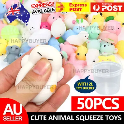 $21.95 • Buy 50PCS Animal Squishies Mochi Squeeze Fidget Toy Stretch Stress Relief Anxiety